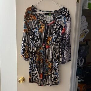 MinkPink funky print Floral Patterned romper